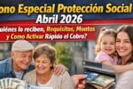 Bono especial protección social abril 2026: quiénes lo reciben, requisitos, montos y cómo activar rápido el cobro