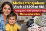 Madres trabajadoras: ayuda de $1,600 por hijo, pasos para solicitar y fechas de pago marzo–abril 2026