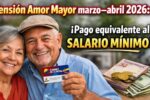 Pensión Amor Mayor marzo–abril 2026: pago equivalente al salario mínimo, cómo cobrar vía Carnet de la Patria