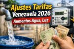 Ajustes tarifas Venezuela 2026: aumentos agua, luz, internet y telefonía desde enero que debes conocer y preparar