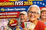 Pensiones IVSS 2026: base fija, bonos especiales como Guerra Económica y beneficios adicionales para mejorar ingreso mensual