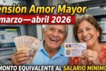 Pensión Amor Mayor marzo–abril 2026: monto equivalente al salario mínimo, cómo cobrar vía Carnet de la Patria