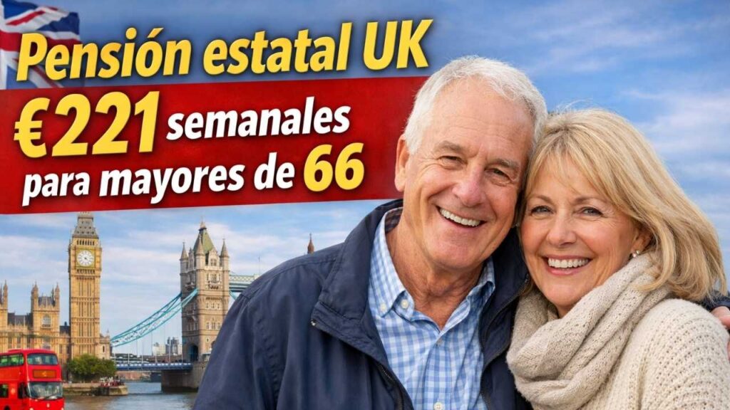 Pensión estatal UK: £221 semanales para mayores de 66 — cómo reclamar y pagos abril 2026