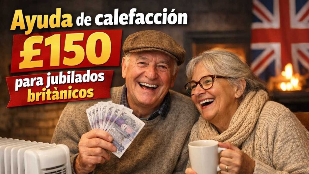 Ayuda de calefacción £150 para jubilados británicos — requisitos y depósitos confirmados marzo 2026