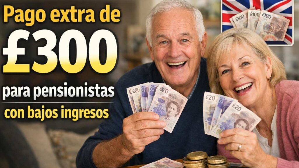 Pago extra de £300 para pensionistas con bajos ingresos — guía de solicitud y fechas abril 2026