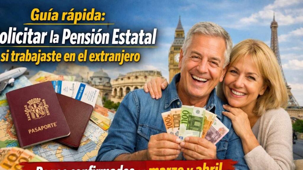 Guía rápida: solicitar la pensión estatal si trabajaste en el extranjero — pagos confirmados en marzo y abril