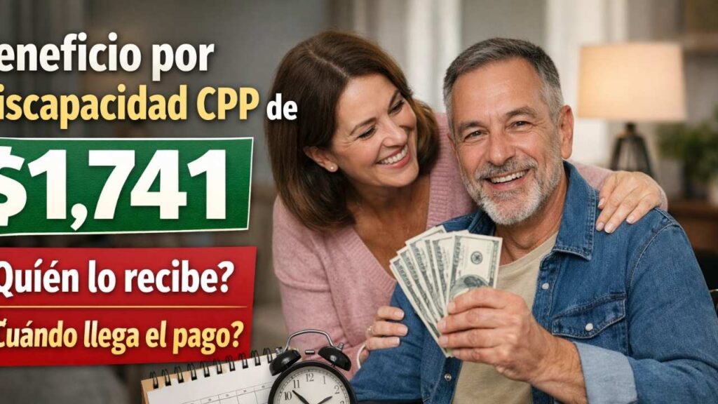 beneficio por discapacidad CPP de $1,741, quién lo recibe y cuándo llega el pago