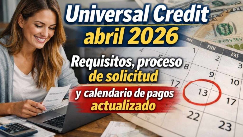 Universal Credit abril 2026: requisitos, proceso de solicitud y calendario de pagos actualizado
