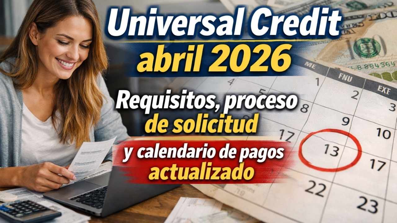 Universal Credit abril 2026: requisitos, proceso de solicitud y calendario de pagos actualizado