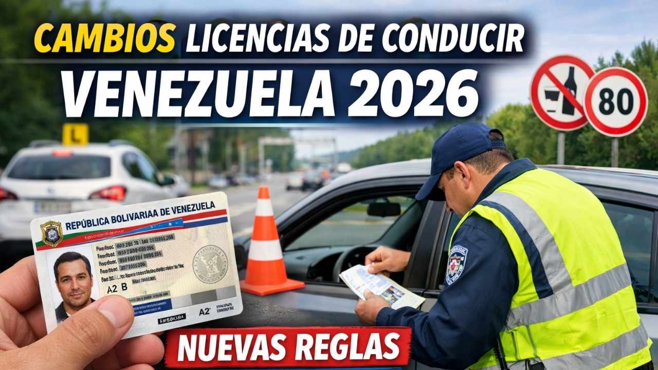Cambios licencias de conducir Venezuela 2026: nuevas reglas desde 31 abril, requisitos, costos, vigencia y trámites esenciales