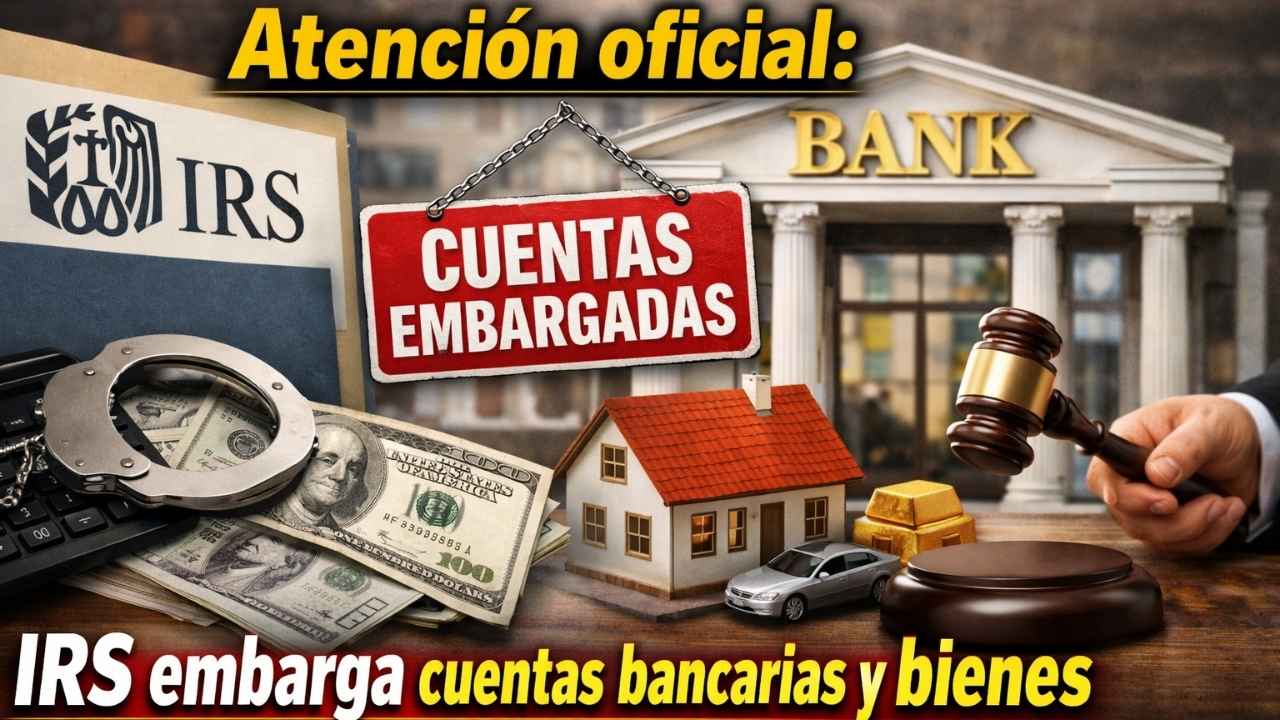 Atención oficial: IRS embarga cuentas bancarias y bienes de ciudadanos y extranjeros que incumplieron trámite obligatorio a tiempo
