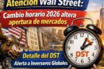 Atención Wall Street: cambio horario 2026 altera apertura de mercados, detalle del DST alerta a inversores globales